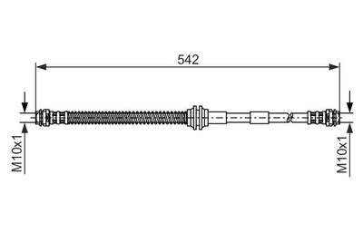 1987476325 BOSCH Тормозной шланг