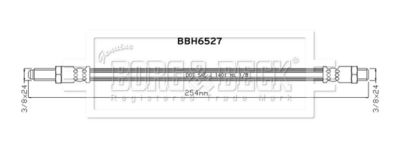 BBH6527 BORG & BECK Тормозной шланг