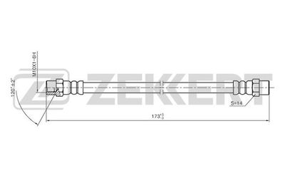 BS9048 ZEKKERT Тормозной шланг