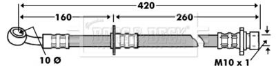 BBH7451 BORG & BECK Тормозной шланг