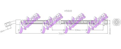 H5818 KAWE Тормозной шланг