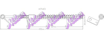 H7143 KAWE Тормозной шланг