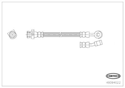 49394022 CORTECO Тормозной шланг