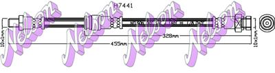 H7441 KAWE Тормозной шланг