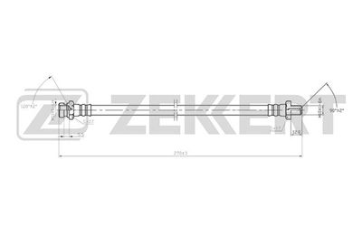 BS9412 ZEKKERT Тормозной шланг