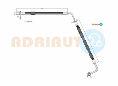 2212021 ADRIAUTO Тормозной шланг