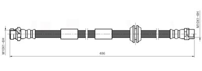 NBH6003 NATIONAL Тормозной шланг