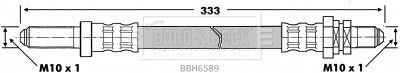 BBH6589 BORG & BECK Тормозной шланг