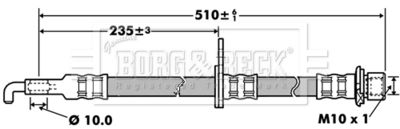 BBH7418 BORG & BECK Тормозной шланг