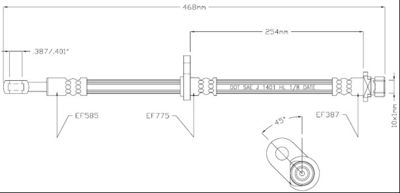 VBJ517 MOTAQUIP Тормозной шланг