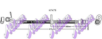 H7479 KAWE Тормозной шланг