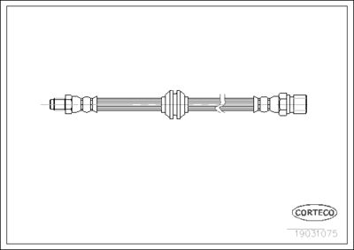 19031075 CORTECO Тормозной шланг