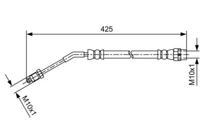 1987481587 BOSCH Тормозной шланг