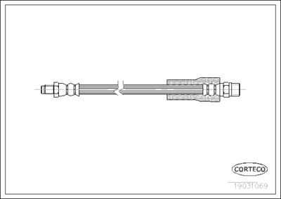 19031069 CORTECO Тормозной шланг
