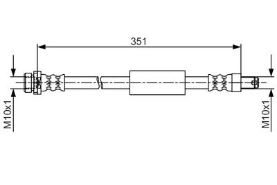 1987481705 BOSCH Тормозной шланг