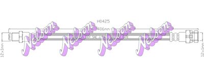 H0425 KAWE Тормозной шланг