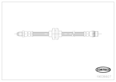19036607 CORTECO Тормозной шланг