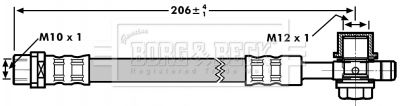 BBH7298 BORG & BECK Тормозной шланг