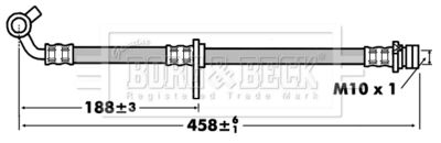 BBH7442 BORG & BECK Тормозной шланг