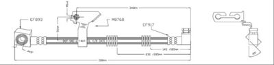 VBH1209 MOTAQUIP Тормозной шланг