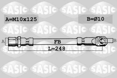 SBH6286 SASIC Тормозной шланг