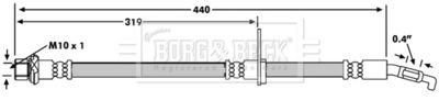 BBH7231 BORG & BECK Тормозной шланг