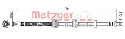 4111788 METZGER Тормозной шланг