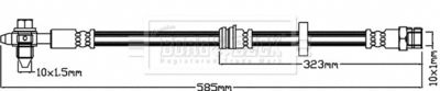 BBH8101 BORG & BECK Тормозной шланг