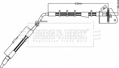BBH8210 BORG & BECK Тормозной шланг