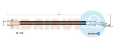 5212411 ADRIAUTO Тормозной шланг