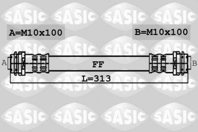 6606086 SASIC Тормозной шланг