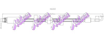 H6222 KAWE Тормозной шланг