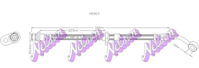 H5463 KAWE Тормозной шланг