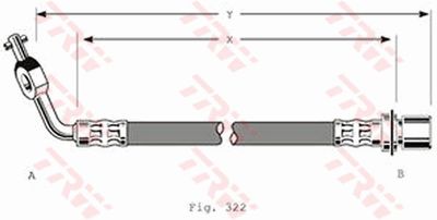 PHD292 TRW Тормозной шланг