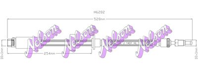 H6282 KAWE Тормозной шланг