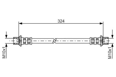 1987481016 BOSCH Тормозной шланг