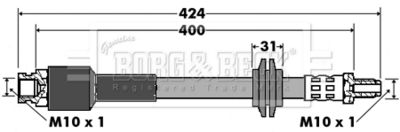 BBH7426 BORG & BECK Тормозной шланг