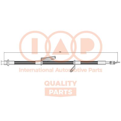 70817184 IAP QUALITY PARTS Тормозной шланг