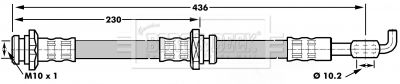 BBH7062 BORG & BECK Тормозной шланг