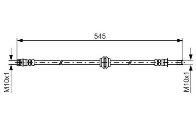 1987481454 BOSCH Тормозной шланг