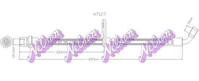 H7127 KAWE Тормозной шланг