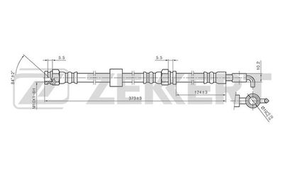 BS9170 ZEKKERT Тормозной шланг