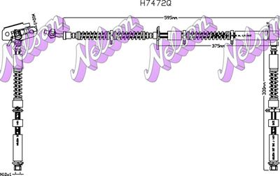 H7472Q KAWE Тормозной шланг