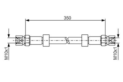 1987476008 BOSCH Тормозной шланг