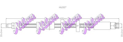 H6087 KAWE Тормозной шланг