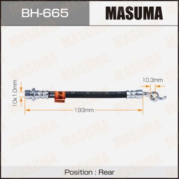 BH665 MASUMA Тормозной шланг