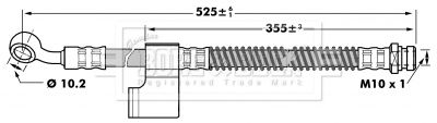 BBH7037 BORG & BECK Тормозной шланг