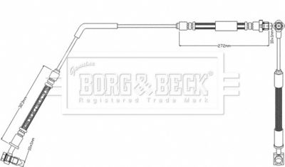 BBH8405 BORG & BECK Тормозной шланг