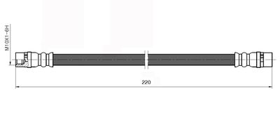 NBH6036 NATIONAL Тормозной шланг