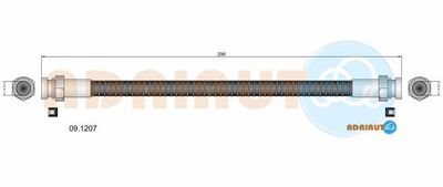 091207 ADRIAUTO Тормозной шланг
